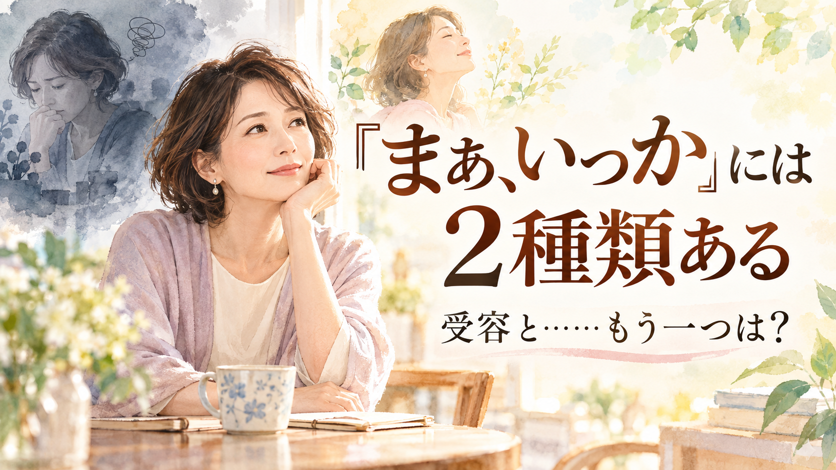 「まあいっか」には2種類ある。受容ともう一つは…？